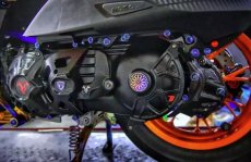 画像2: 🐐【BAPHOMET】バフォメット クランクケース クーリングカバー　V2【グリファス・BW'S・FORCE2.0・NMAX対応】 (2)