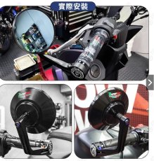 画像3: 🐐Baphomet バーエンドミラー 丸型｜汎用品・シグナスX対応🐐 (3)