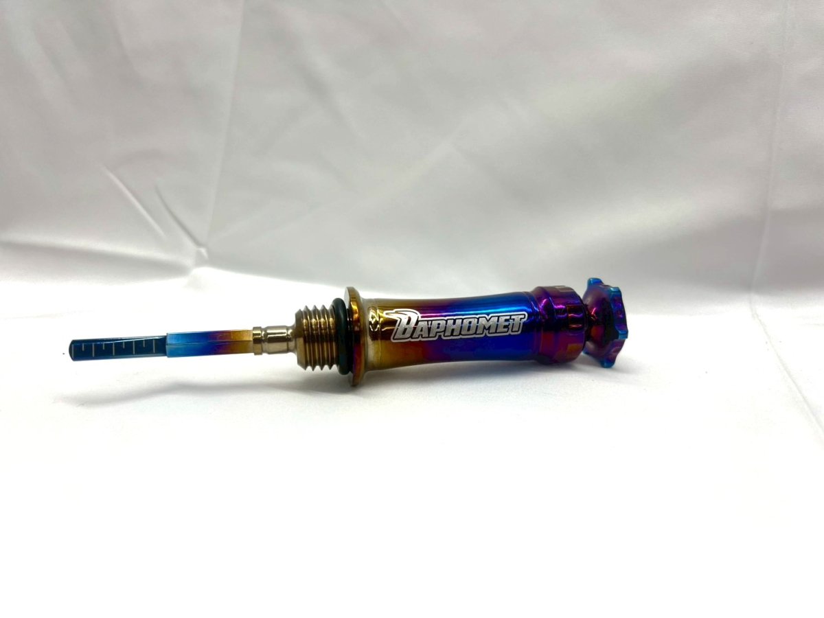 画像1: 🐐巴風特 BAPHOMET チタン オイルゲージ／キャップ 　バフォメット【シグナスX・グリファス対応】 (1)