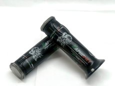 画像13: 🐐Baphomet　バフォメット イタリア三色グリップ｜ブラック／ホワイト（波打ちタイプ／ダイヤカットタイプ） (13)