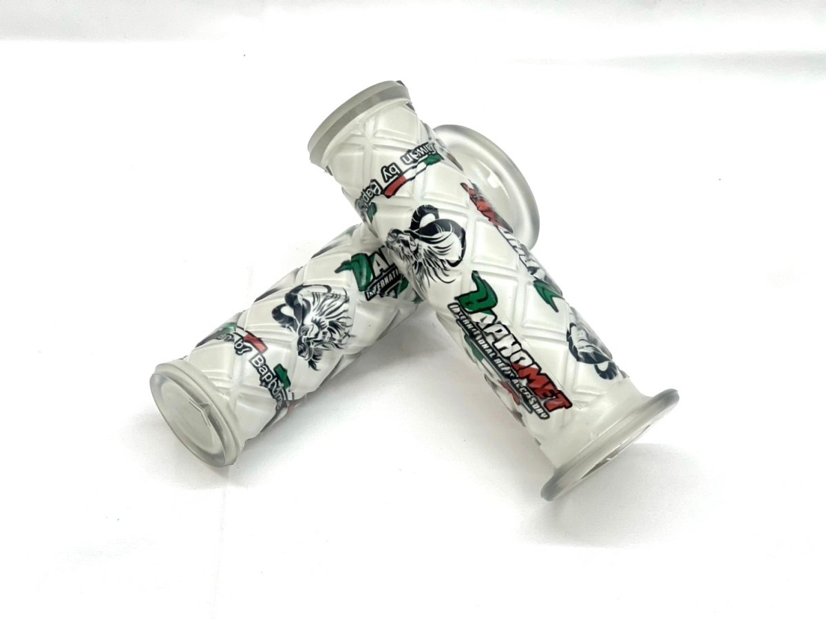 画像4: 🐐Baphomet　バフォメット イタリア三色グリップ｜ブラック／ホワイト（波打ちタイプ／ダイヤカットタイプ） (4)