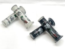 画像2: 🐐Baphomet　バフォメット イタリア三色グリップ｜ブラック／ホワイト（波打ちタイプ／ダイヤカットタイプ） (2)