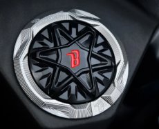 画像4: 🐐【Baphomet】バフォメット グリファス アルミ燃料キャップリング 鎧甲紋 バフォメット (4)