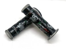 画像7: 🐐Baphomet　バフォメット イタリア三色グリップ｜ブラック／ホワイト（波打ちタイプ／ダイヤカットタイプ） (7)