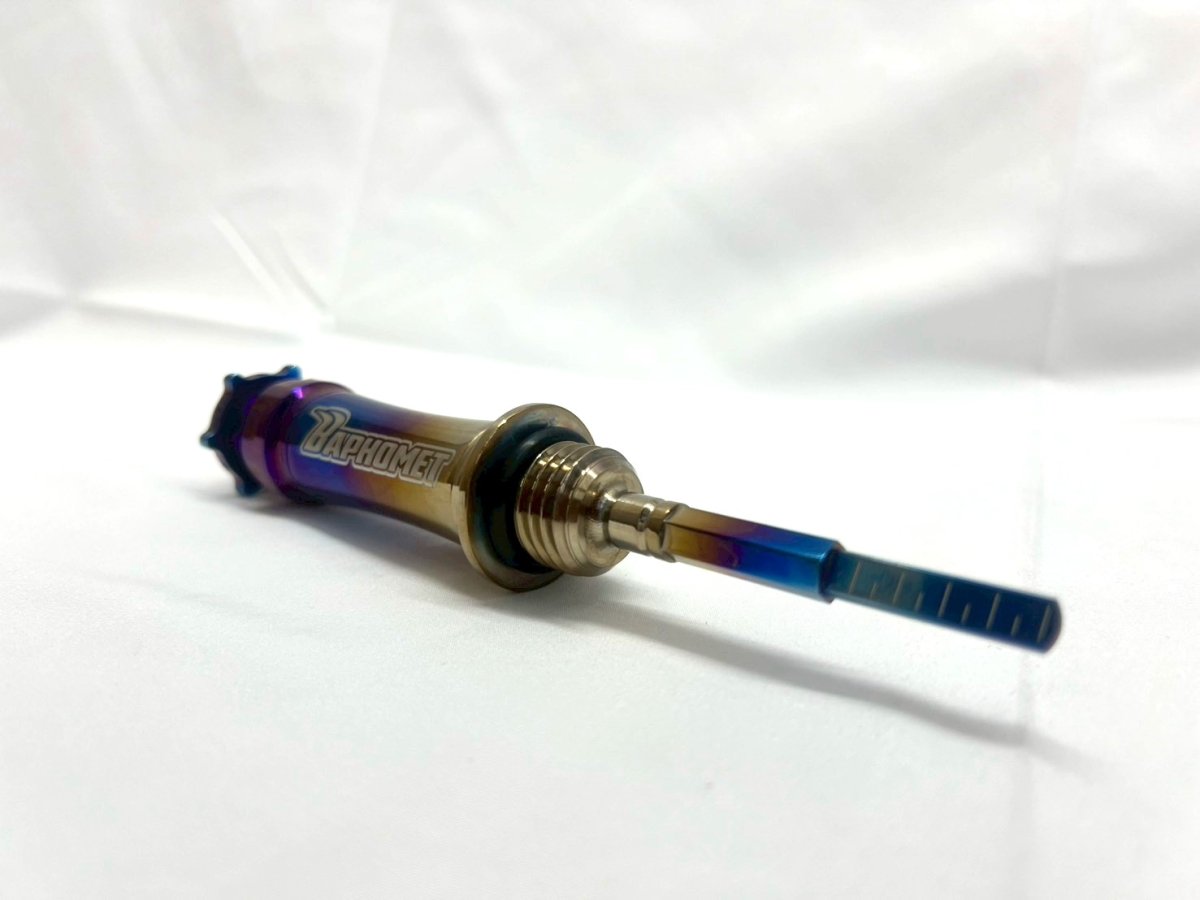 画像5: 🐐巴風特 BAPHOMET チタン オイルゲージ／キャップ 　バフォメット【シグナスX・グリファス対応】 (5)