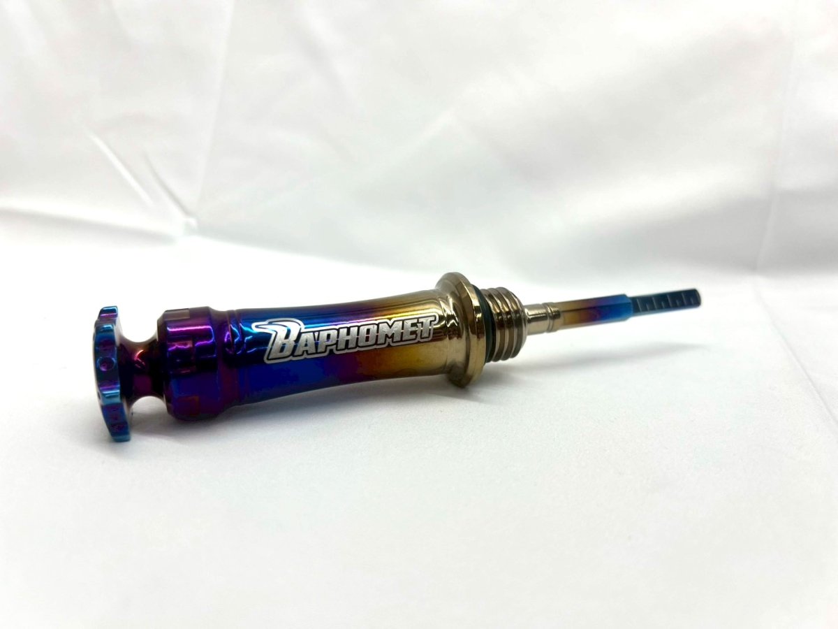 画像2: 🐐巴風特 BAPHOMET チタン オイルゲージ／キャップ 　バフォメット【シグナスX・グリファス対応】 (2)