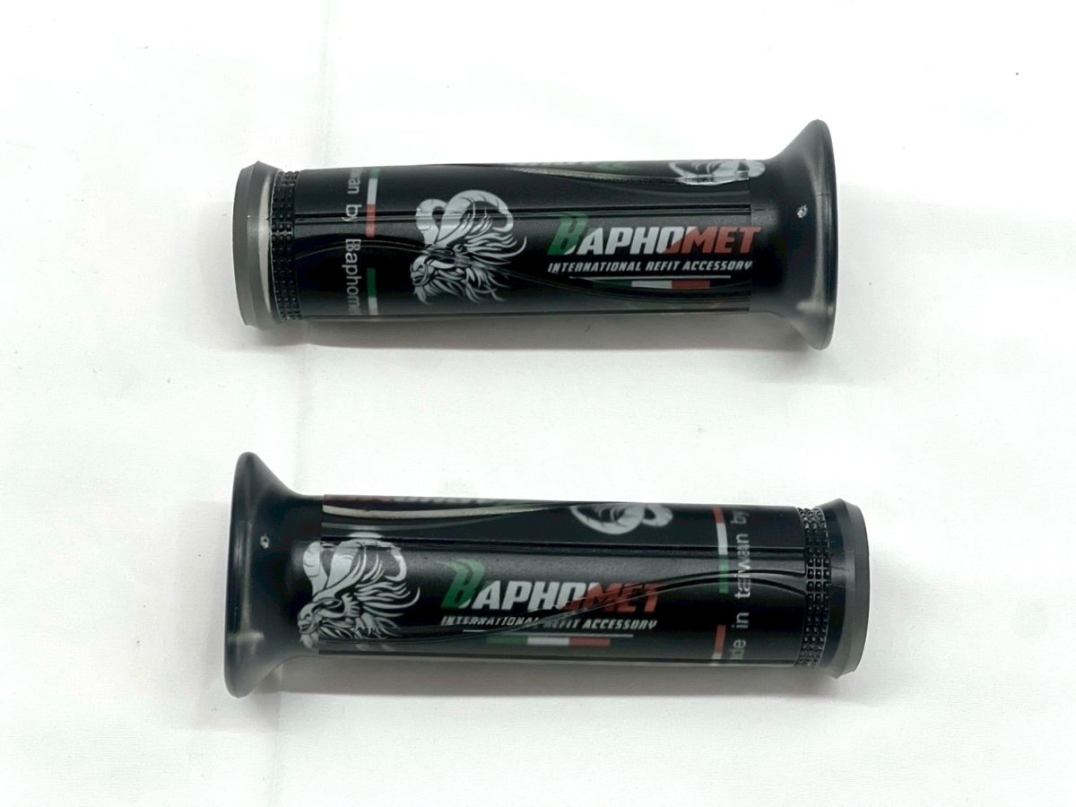 画像14: 🐐Baphomet　バフォメット イタリア三色グリップ｜ブラック／ホワイト（波打ちタイプ／ダイヤカットタイプ） (14)