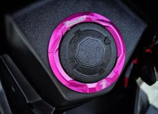 画像2: 🐐【Baphomet】バフォメット グリファス アルミ燃料キャップリング 鎧甲紋 バフォメット (2)