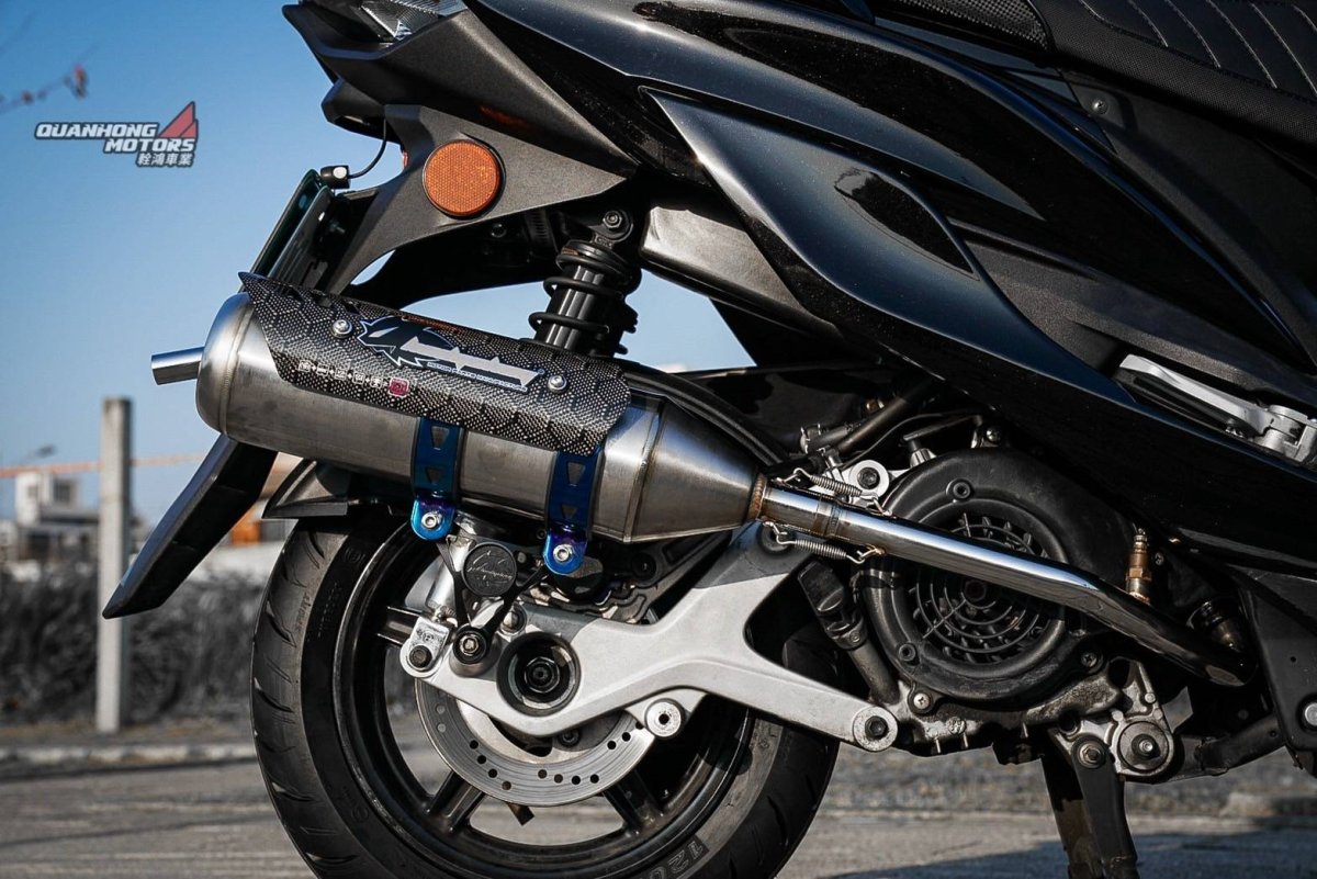 画像2: 🦔 HEDGEHOG ヘッジホッグ HS1 マフラー　直通静音（シグナスX / グリファス対応） 🦔 (2)