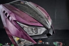 画像4: 🐐【BAPHOMET】バフォメット フロントカーボンカバー 大盾｜グリファス6型専用 (4)