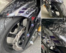 画像1: 🐐【BAPHOMET】バフォメット グリファス専用 アルミ+CNCステー付きカーボンフロントフェンダー (1)