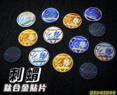 画像1: 🦔 HEDGEHOG（ヘッジホッグ）チタン カーボン ロゴプレート｜35mm (1)