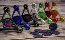 画像5: 🦔 HEDGEHOG（ヘッジホッグ）チタン カーボン ロゴプレート｜35mm (5)